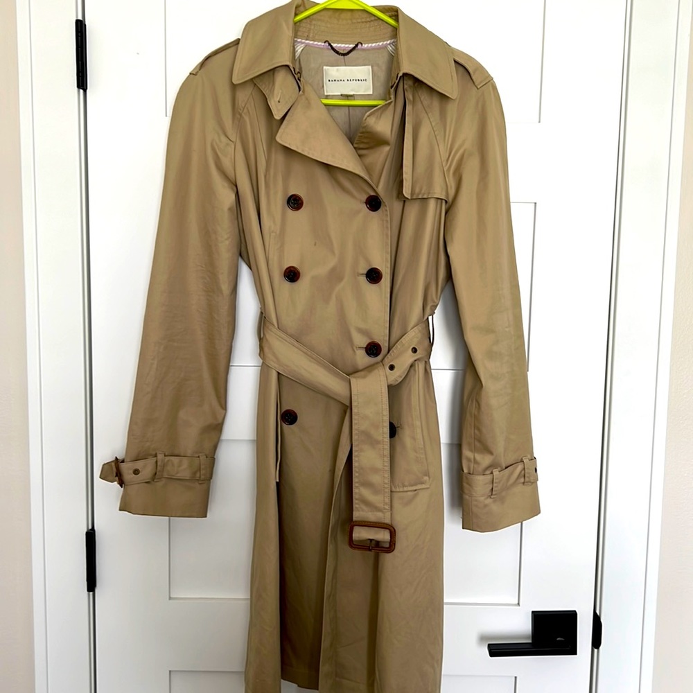 Banana Republic Trench Coat (Size M)